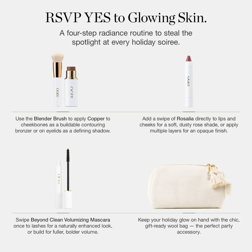 NEW OGEE Minute to Glow 3 step skincare bundle $220 msrp face stick lip oil - Picture 6 of 8
